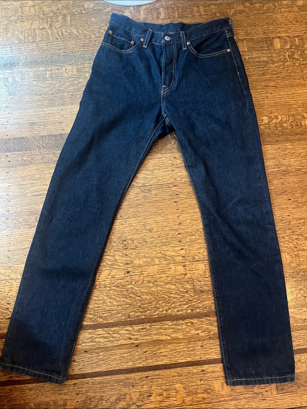 Levi's 501 Dark Indigo Straight Jeans